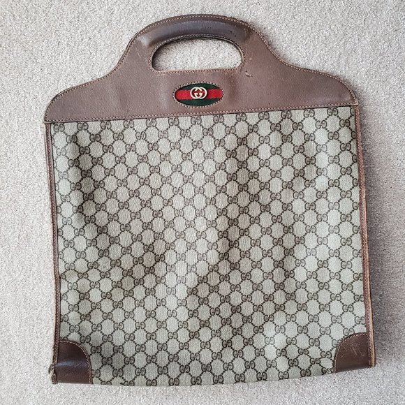 Gucci Handbags - Unisex Vintage Gucci Tote Travel Bag Handbag